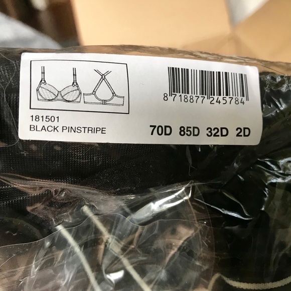 Marlies Dekkers Gloria Pinstripe Balcony Bra NWT - Picture 11 of 11